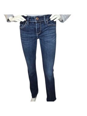 Silver Jeans Avery Straight W27 L30 Dark Wash Stretch Denim Jeans